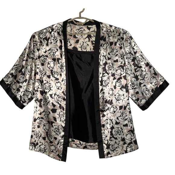 VTG  Edith Martin California Women 2 Piece Cardigan Tank Career Whimsy Goth USA - Picture 2 of 16